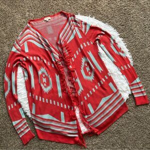 Umgee Sweater Cardigan Stretchy Open Front‎ Womens Size Large